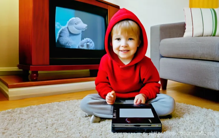 코코멜론 DVD와 스트리밍 차이점 - **Prompt 1: Mobile Streaming Fun**
    "A cheerful 4-year-old child, wearing a vibrant yellow t-shir...