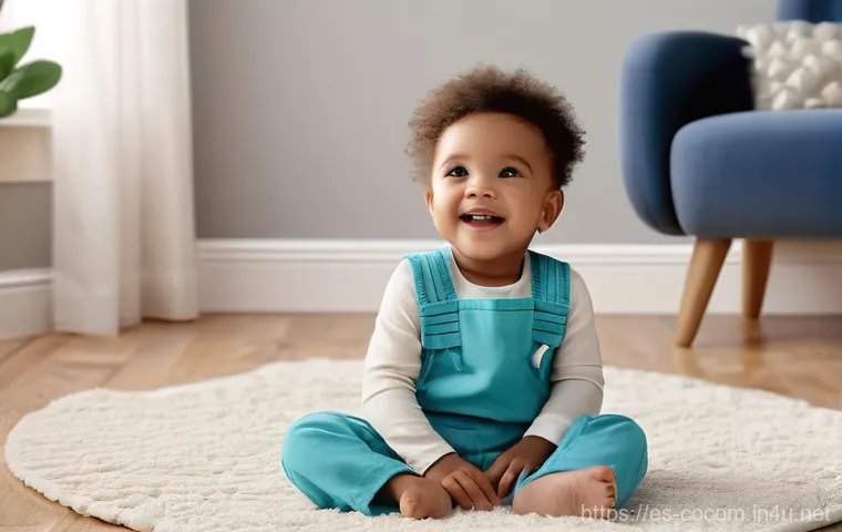 코코멜론이 인기 있는 이유 - **Prompt 1: A Toddler's Captivated Gaze**
    "A happy, smiling toddler, wearing a clean, colorful r...